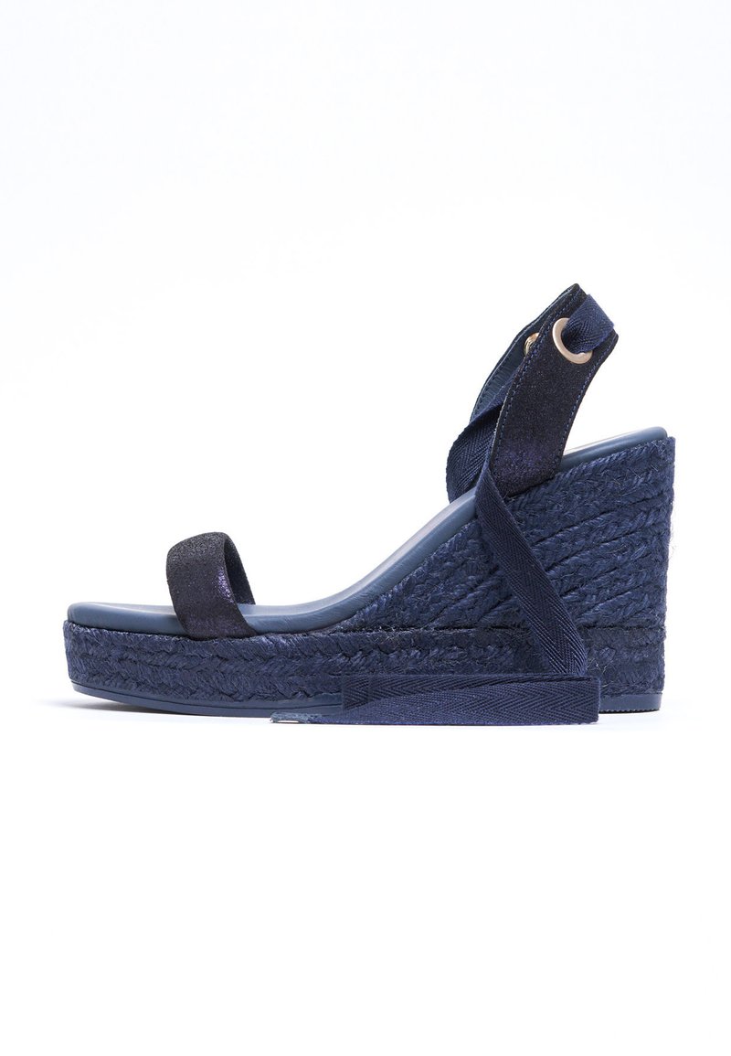 Espadrillas Fred Martin Collection In Camoscio Blu – Fatte A Mano In Spagna, Suola In Iuta, Taglia 44 - 2