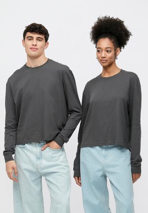 UNISEX 2 PACK - Top s dlhým rukávom - asphalt