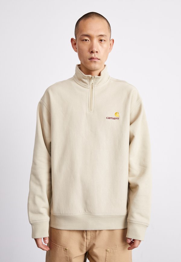 HALF ZIP AMERICAN SCRIPT - Sweatshirt - fleur de sel