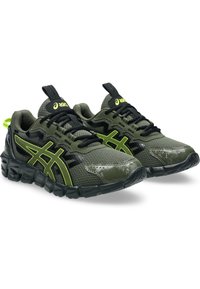 ASICS SportStyle GEL-QUANTUM 90 3 GS - Baskets basses - olive canvas safety yellow