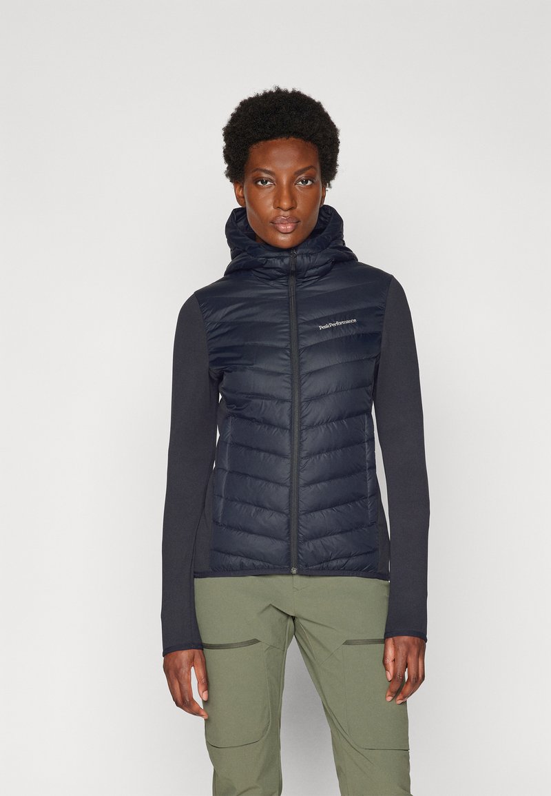 Peak Performance FROST HYBRID HOOD - Piumino - black