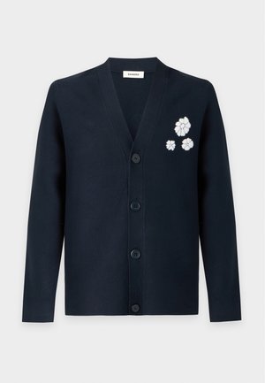 sandro, HOME 3 FLOWERS - Cardigan - midnight blue