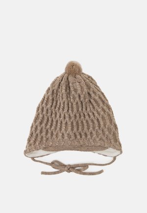 BABY TIE POM POM HAT UNISEX - Sombrero - hellbraun