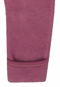 Legging in fleece di un morbido color malva chiaro con una finitura texture. Presenta un polsino elastico aderente alla caviglia per comfort e vestibilità.