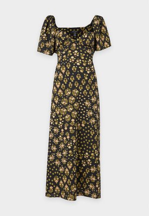 New Look Curves, CURVES  TEA FLORAL MIDI DRESS - Day dress - black pattern