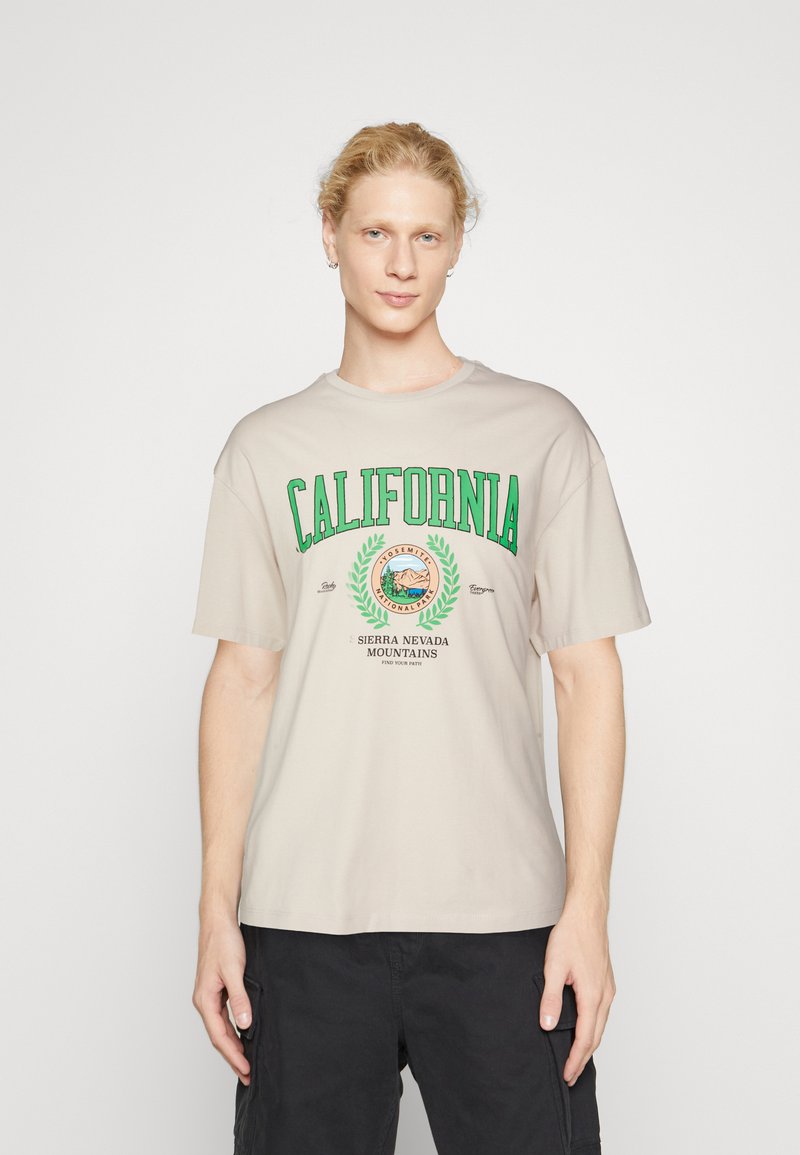 Jack & Jones JORBRADLEY MITCH TEE CREW NECK - Camiseta estampada - moonbeam