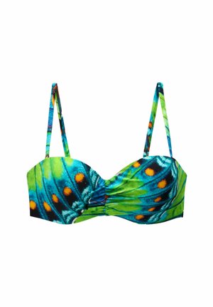 Myleene Klass WIRED BANDEAU - REGULAR FIT - Góra od bikini - green blue