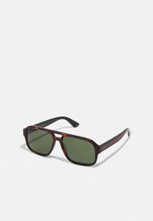 Gucci Lunettes de soleil - havana/green