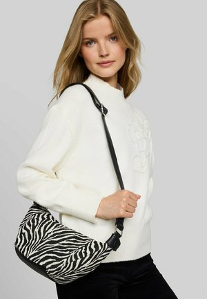 TOM TAILOR DENIM, TOM TAILOR DENIM BAGS TTLIRIEL ZEBRA UMHÄNGETASCHE - Schoudertas - animal black