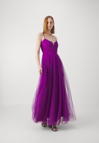 ML Monique Lhuillier NYLA LONG DRESS - Proginė apranga - bright magenta