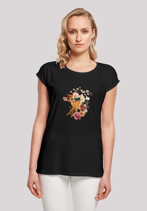 DISNEY BAMBI MEADOW - Nyomott mintás póló - black