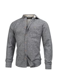 LANGARM INNIELL - Vapaa-ajan kauluspaita - black