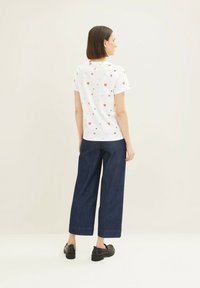 TOM TAILOR T-Shirt print - offwhite red heart design