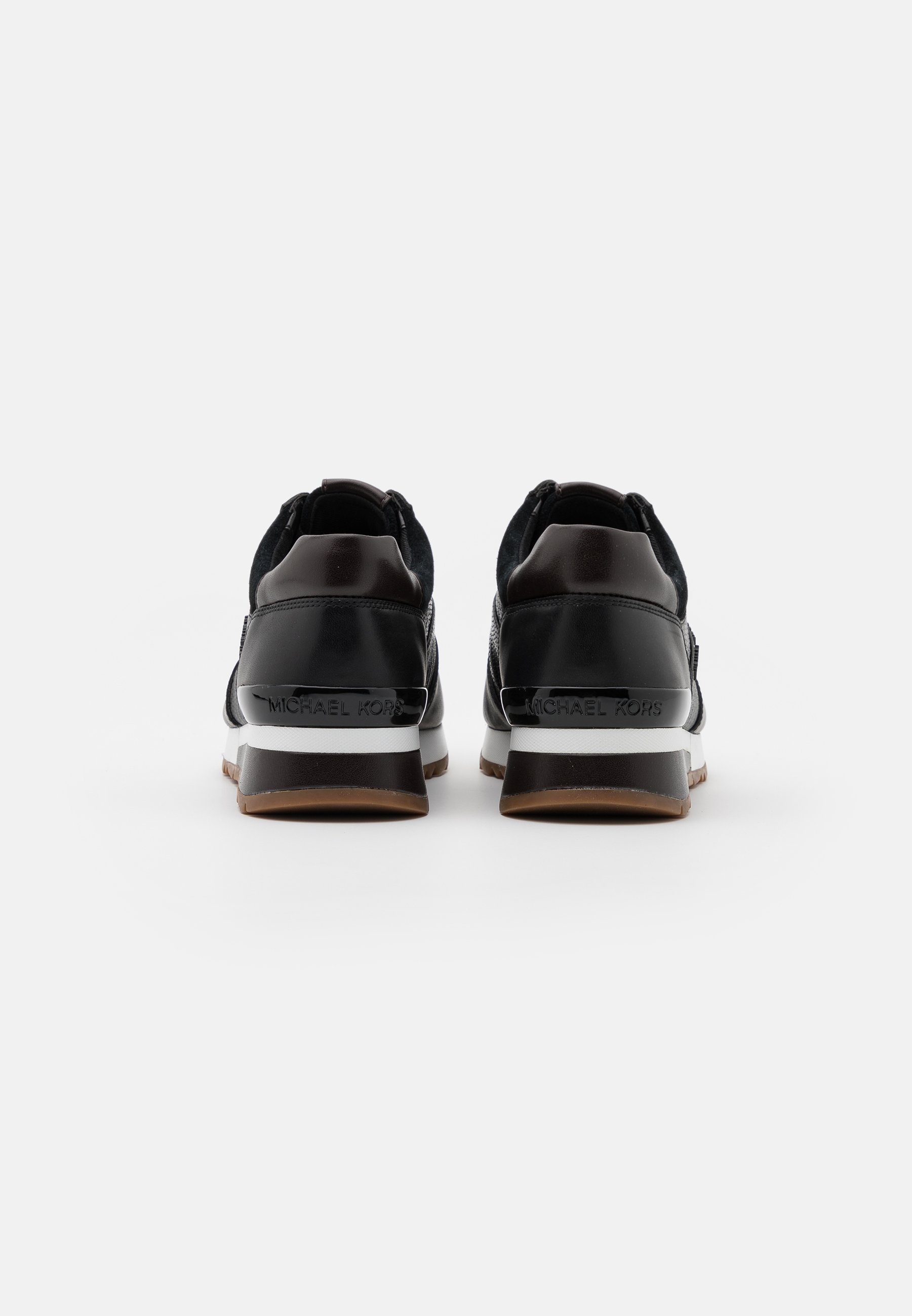 michael kors allie wrap trainer black gold