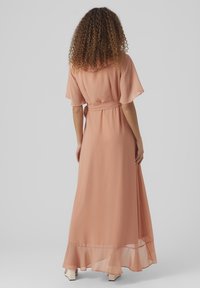 Vero Moda VMSILLE WRAP - Maksi suknelė - cameo brown