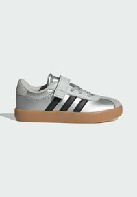 adidas Sportswear VL COURT 3.0 EL C - Baby shoes - silver metallic   core black   light solid grey