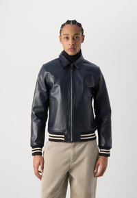 Schott STRIPE - Bomber stiliaus striukė - navy/off white