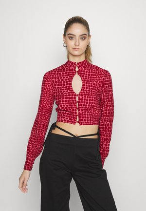 FIERCE - Blusa com botões - pink/red