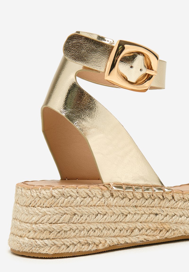 Espadrilles Soda à Sangle - Taille US 7 - Ivoire, Semelle Plateforme - Neuf Avec étiquettes