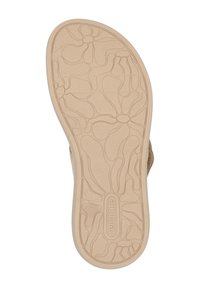 Semelle de chaussure beige avec un motif texturé et ondulé, portant le nom de la marque "remonte" en relief. Taille indiquée comme 37.