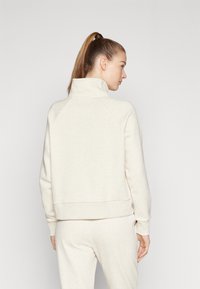 Under Armour RIVAL FLEECE - Felpa - oatmeal light heather/white