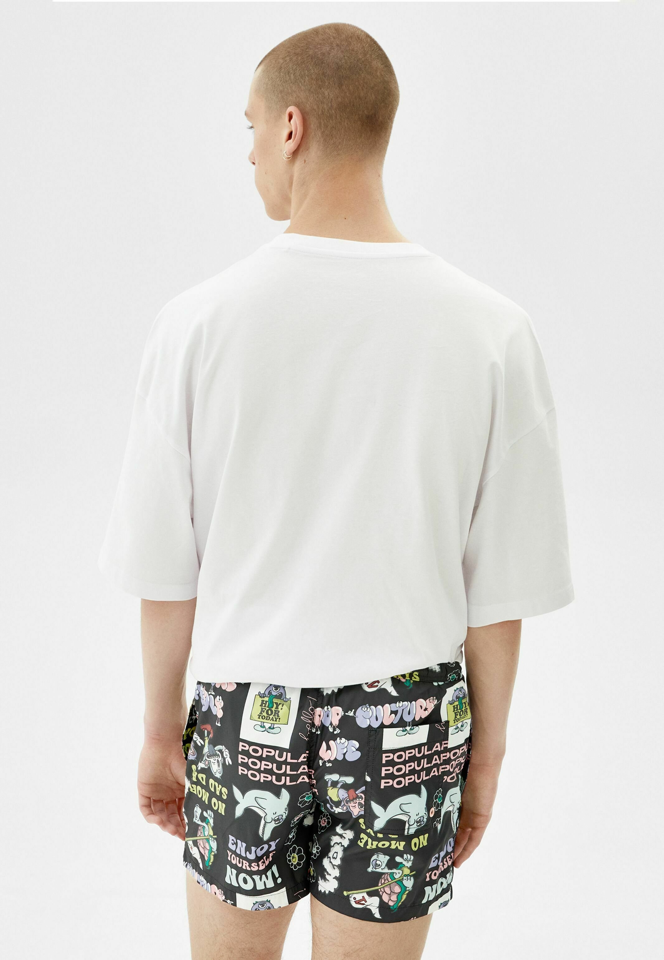 Bershka Shorts da mare - black/nero - Zalando.it