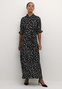 Kaffe - VELANA - Shirt dress - black white abstract print Thumbnail Image 1