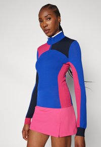 J.LINDEBERG Sports DEBORAH ZIP SWEATER - Stickad tröja - club blue