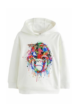 REGULAR FIT - GRAPHIC - Pulover s kapuco - white gorilla