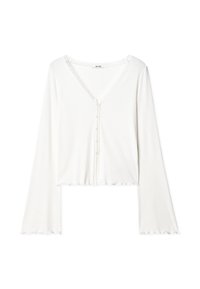 Majica z dolgimi rokavi - offwhite