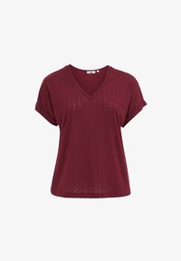 Unselected, burgundy red