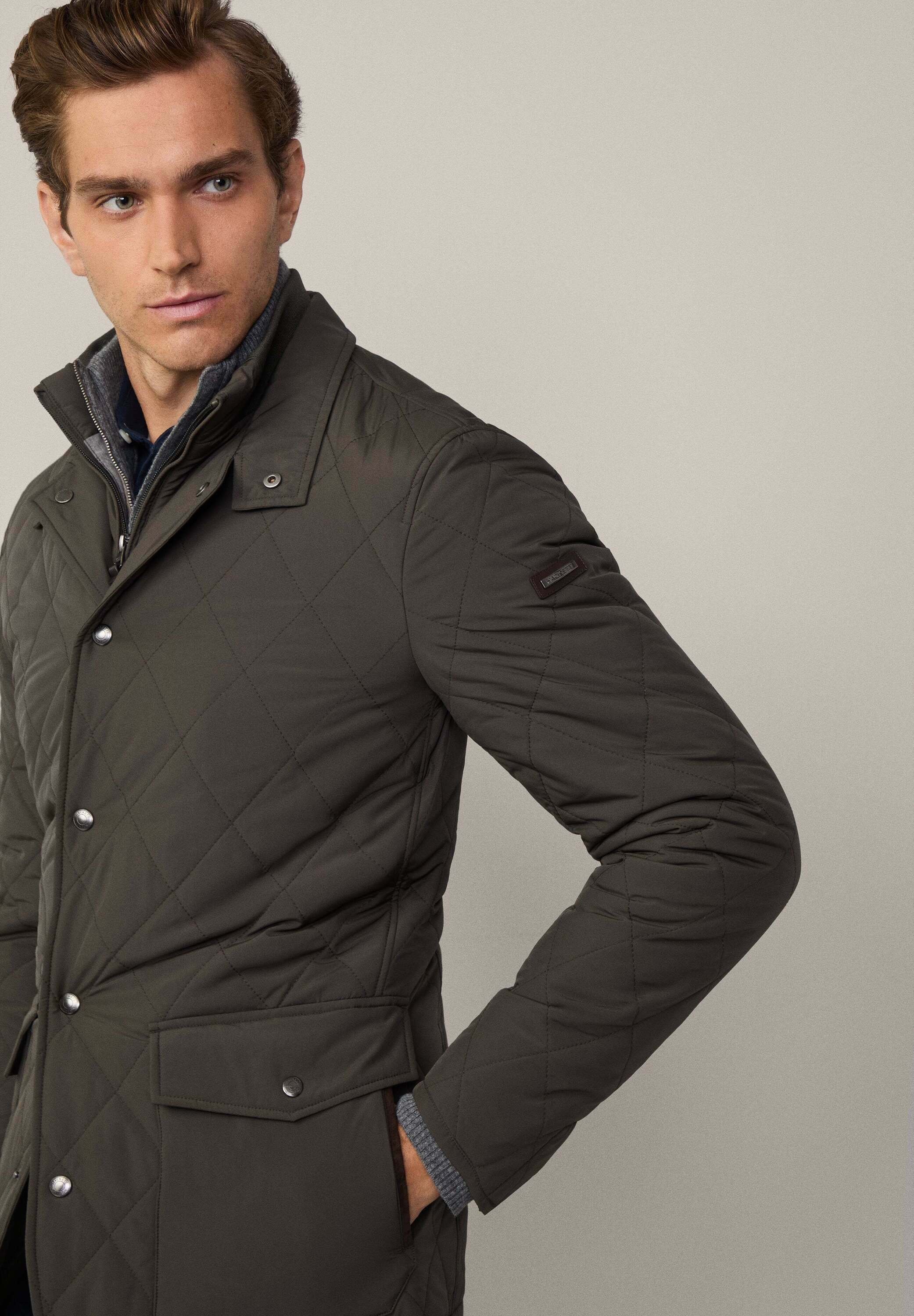 Hackett London PADDOCK - Light jacket - deep green/dark green