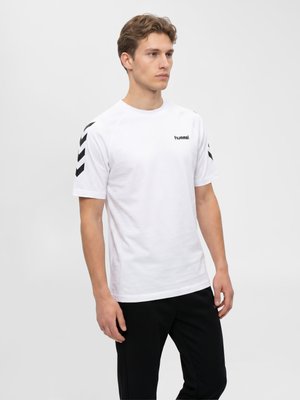 Hummel, HUMMEL HMLKEEPER CHEVRON T-SHIRT S/S - T-Shirt print - white