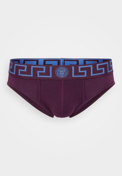 Versace UNDERPANTS LOW RISE TOPEKA NEW LOGO - Briefs - dark aubergine/ink blue