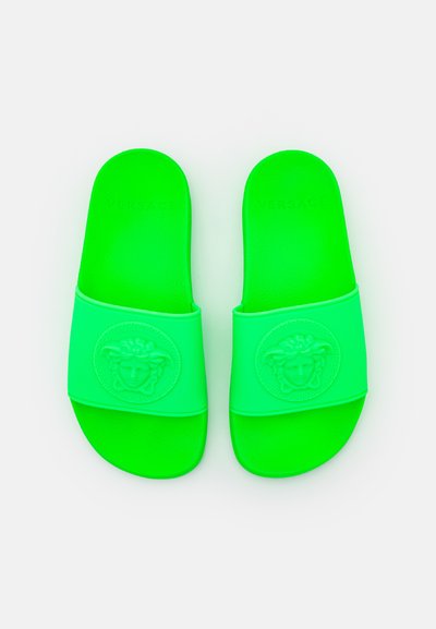 Versace SLIDES UNISEX - Mulas - fluo green