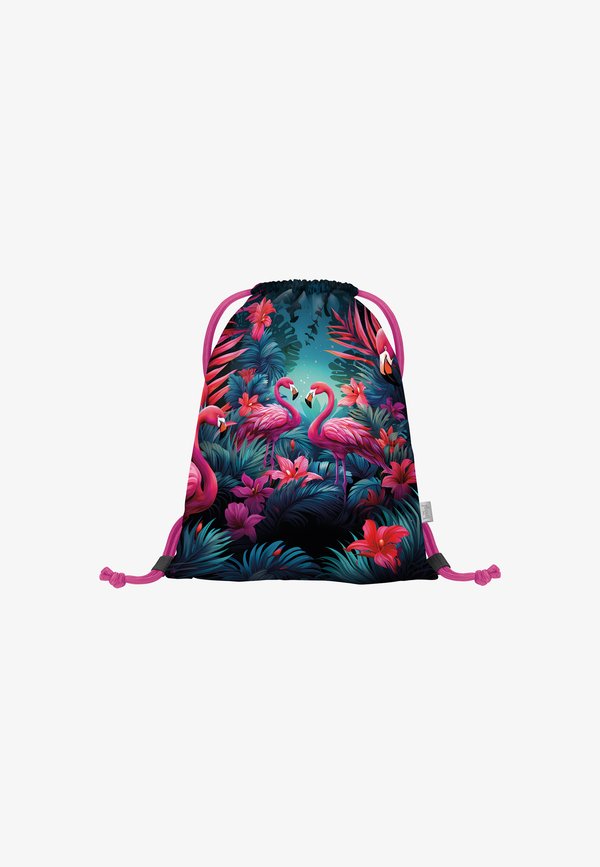 SPORTBEUTEL – TURNBEUTEL – GYMSACK – SPORTTASCHE – TAGESRUCKSACK FLAMINGOS – Sportbeutel – rosa