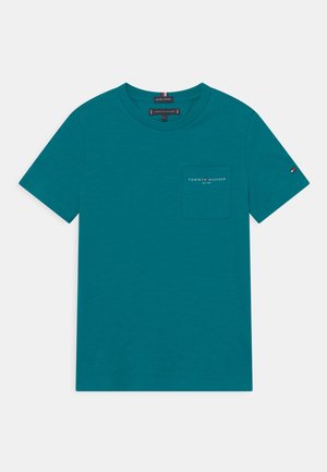 ESSENTIAL SLUB POCKET - T-shirt print - breakaway teal