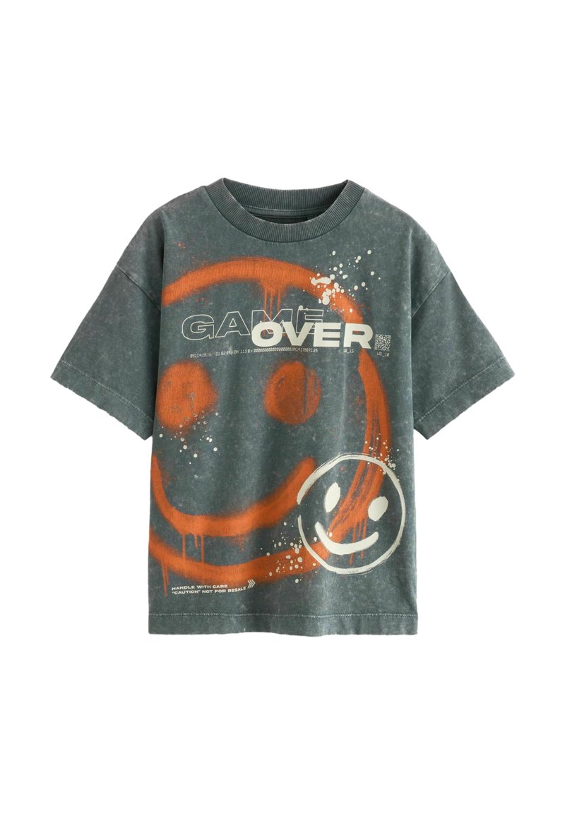Next Next Print T-shirt - grey