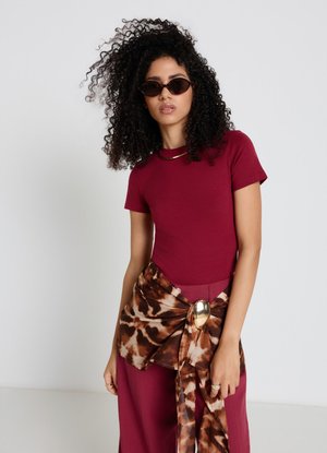 Calliope, T-SHIRT TINTA UNITA - T-shirt basic - rosso india
