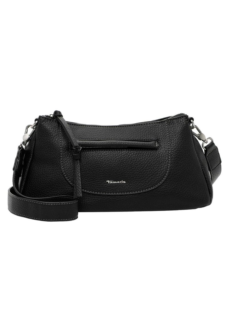 Sac Bandoulière Tamaris Genna - Tissu Sergé Noir, Compartiment Zippé, Idéal Pour Mariage Ou événement Chic