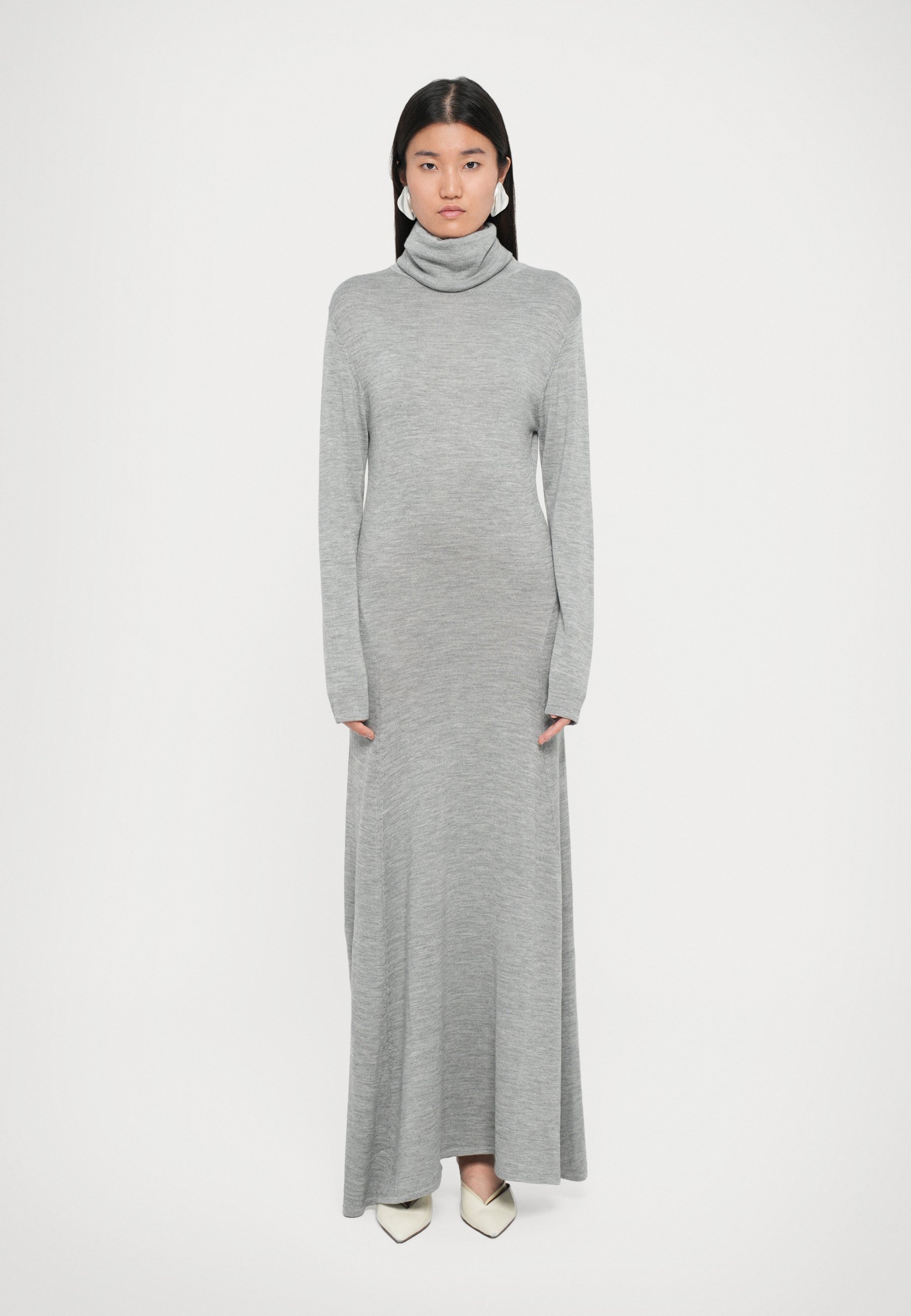 TOVE SUZETTE DRESS Strickkleid grey/hellgrau