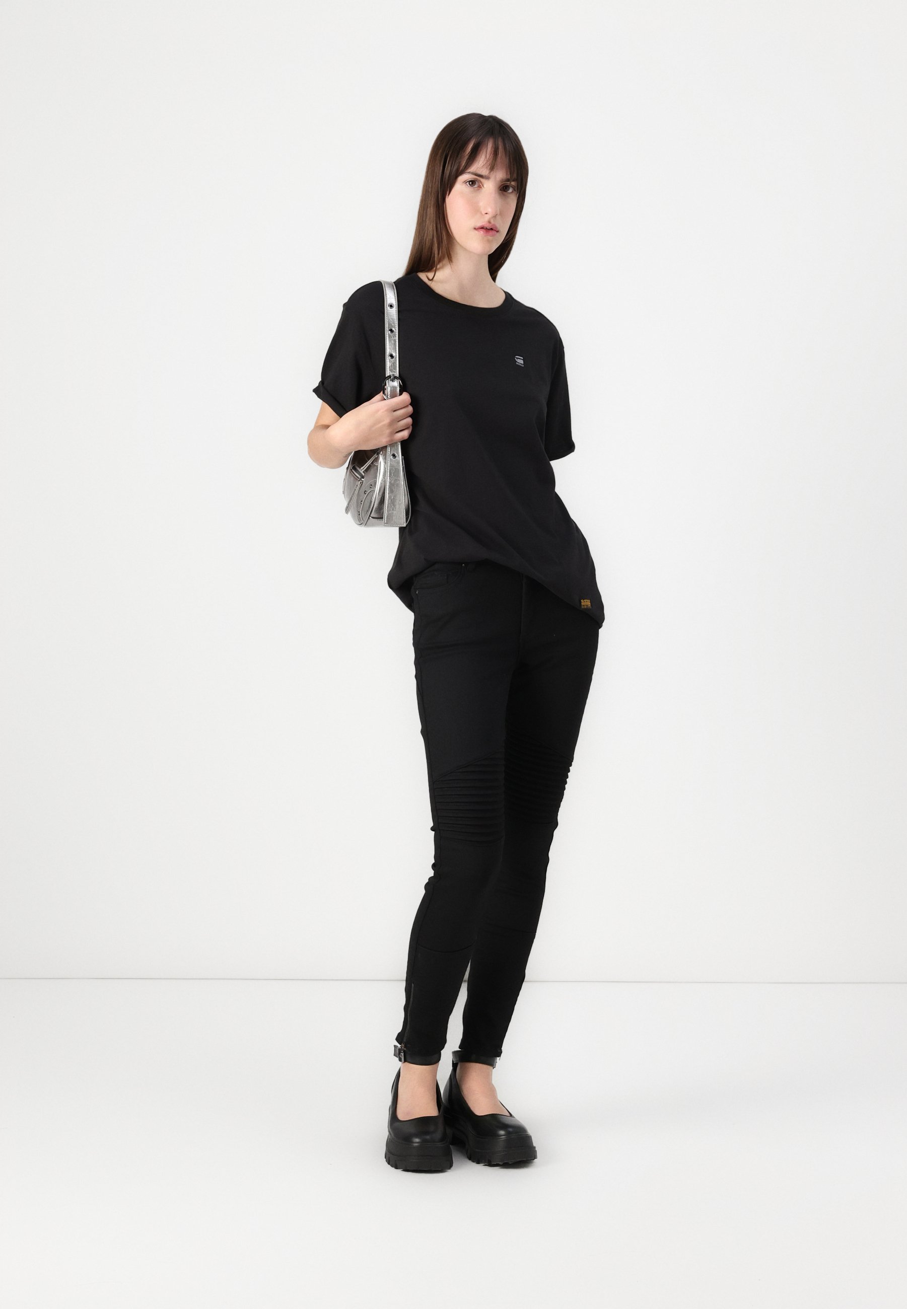 売れ筋商品|||ジースター Tシャツ レディース トップス LASH FEM LOOSE FIT - Basic T-shirt - schwarz G-STAR LASH FEM LOOSE FIT - Basic T-shirt - schwarz/black
