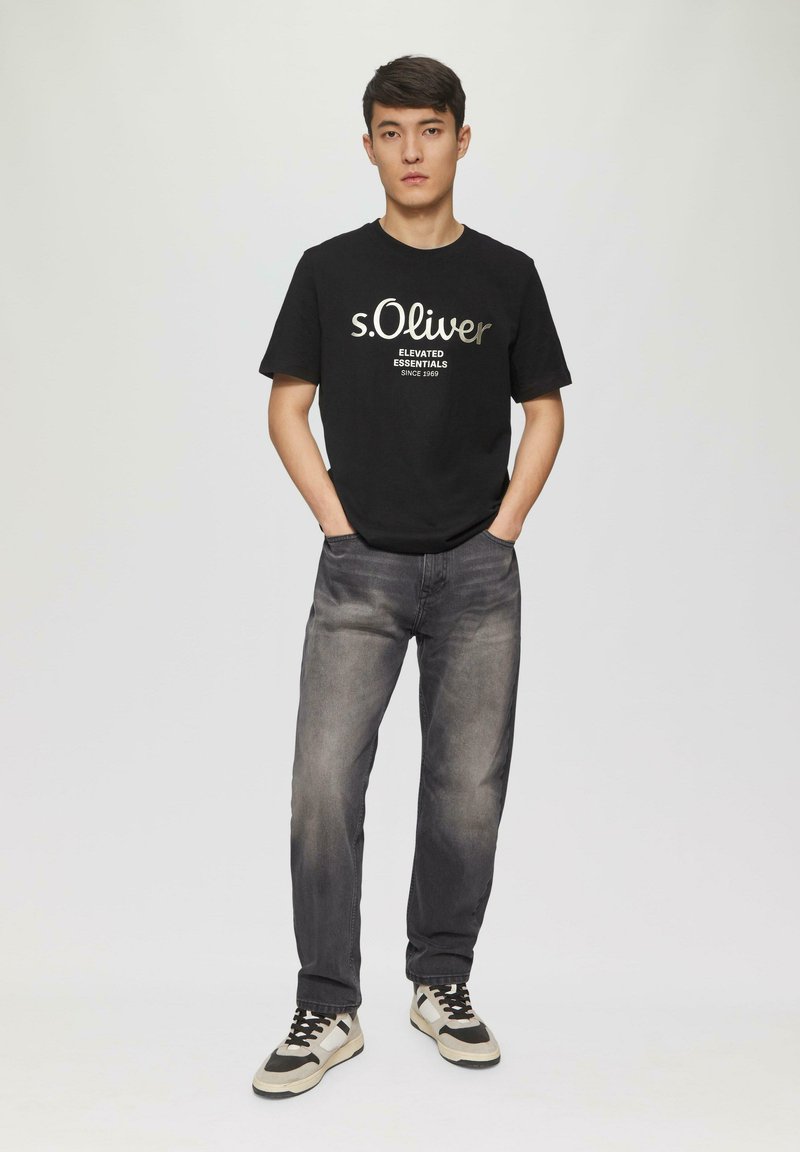 s.Oliver T-Shirt print - schwarz