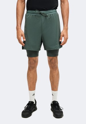adidas Performance, D4T WORKOUT SHORTS - 2 в 1 шорти - legend ivy