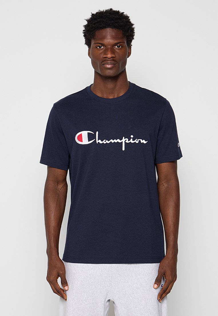 Champion T-shirt print donkerblauw