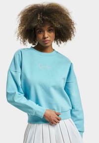Karl Kani SIGNATURE CREW - Mikina - light blue
