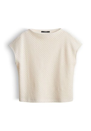 someday., LOOSE AJOUR STRUCTURE - T-Shirt basic - natural glaze