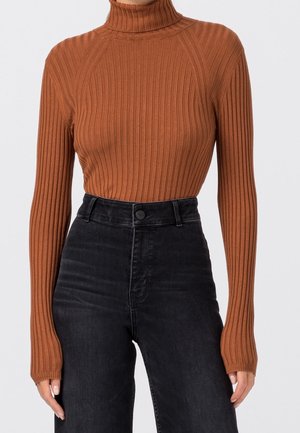 Strickpullover - cognac