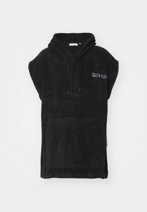 TOWEL HOODIE - Džemperis ar kapuci - black