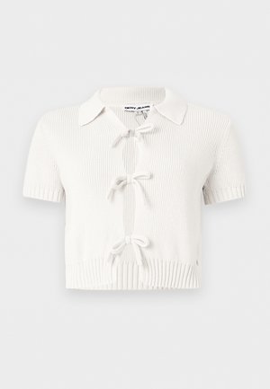 DKNY, COLLAR TIE FRONT - Polo - eggnog